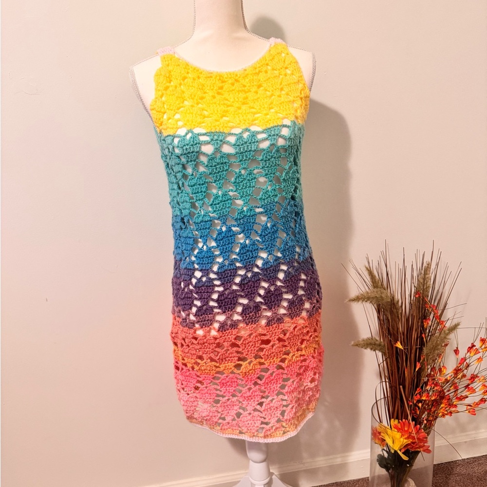 Multicolor Crochet Dress